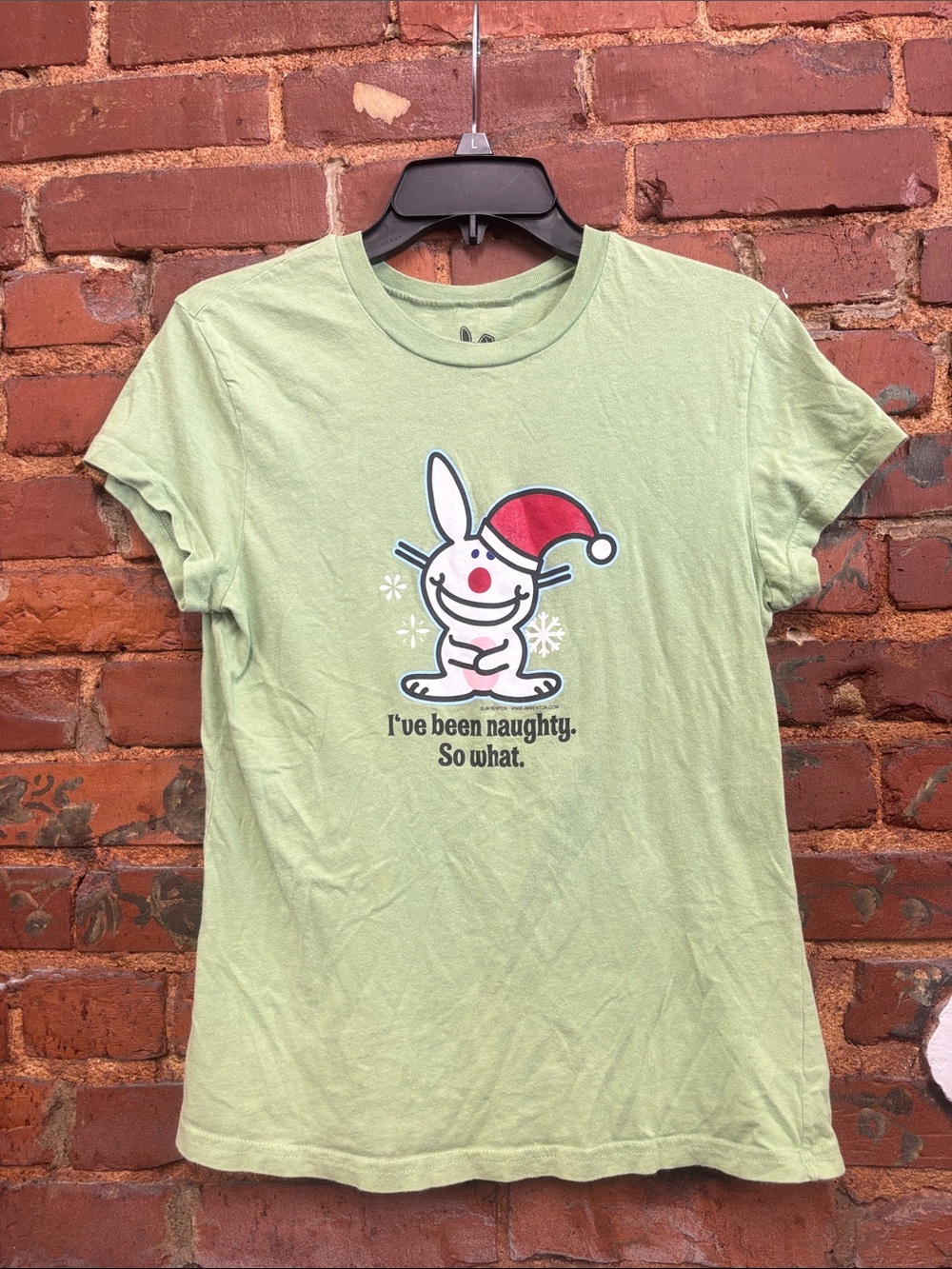 Vintage Y2K Happy Bunny Graphic Tee “I’ve been naughty so‎ what” Size XL juniors